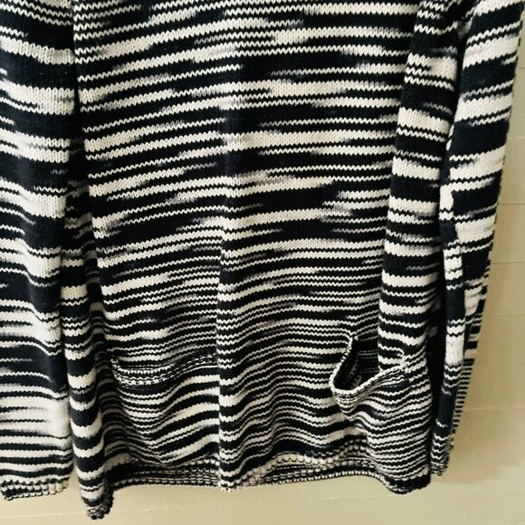 Lucky Brand Space Dye Turtle Neck Knit Pullover Sweater Tunic SZ M Cotton Blend - Picture 4 of 10